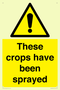 These crops have been sprayed